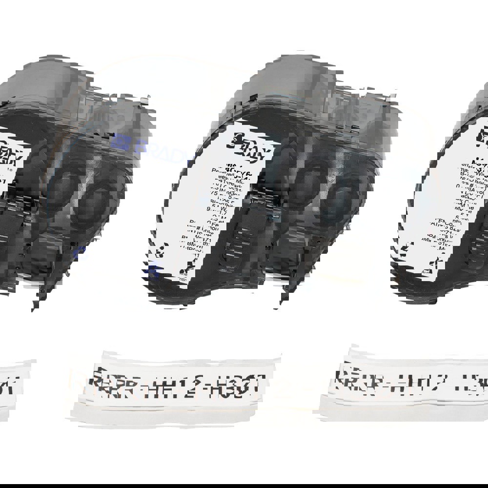 Labels, Ribbons & Tapes; Application: Heat Shrink Labels ; Type: Heat Shrink Labels ; Color Family: White ; Color: Black on White ; Label Diameter (Inch): 3/8 ; For Use With: BMP41; BMP51; BMP53; M511